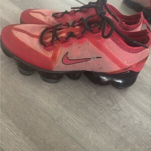 Nike Red and Black VaporMax Shoes